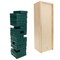 WE Games Wood Block Stacking Party Game That Tumbles Down when you play - Includes 12 in. Wooden Box and die